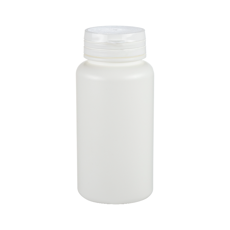 HDPE 150 ml läpinäkymätön korkea pyöreä pullo